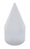Chrome Plastic 33Mm X 4 1/8" X-Pointed Thread-On Nut Cover W/ Flange