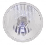 *Closeout* 7" Headlight W/ 10Mm Led Accent Light *Closeout* (High & Low Beam) - White