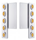 (2/Bulk) S.S. Freightliner 10 Led Cutout Air Clean
