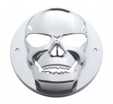 Chrome 4" Light Skull Bezel