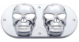 Chrome Oval Light Skull Bezel