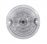 21 Led 3 1/4" Round Harley Davidson Signal Light With 1157 Plug - Amber / Clear Lens