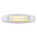 12 Amber Led Peterbilt Rectangular Clearance/Marker Light - Clear Lens
