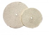 8" White Sisal/Cloth Buffing Wheel Pad
