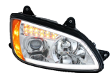 2008+ Kenworth T660 Projector Headlight - Passenger Side - Chrome