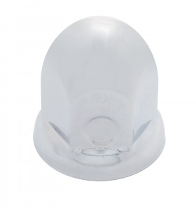 Chrome Economy 1 1/2" X 2" Nut Lug Cover W/ Flange