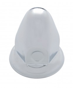 33Mm Chrome Bullet Lug Nut Cover W/ Flange