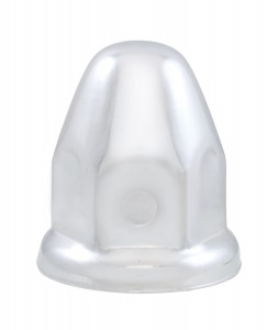 Chrome 1 1/2" X 2 1/4" Bullet Lug Nut Cover W/O Flange