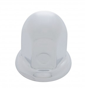 Chrome 1 1/4" X 2" Standard Lug Nut Cover W/ Flange