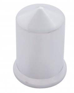 Chrome Plastic 1 1/2" X 2 3/4" Round Nut Cover