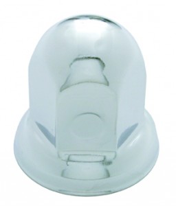 Chrome 33Mm X 2" Standard Lug Nut Cover W/ Flange