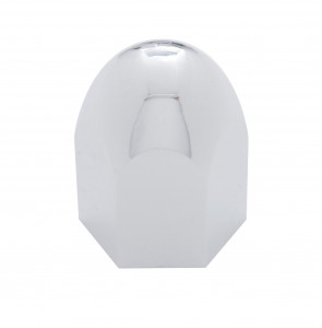 Chrome Plastic 1 1/2" X 2 1/4" Standard Push-On Nut Cover