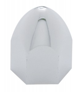 Chrome Plastic 1/2" X 15/16" Bullet Nut Cover