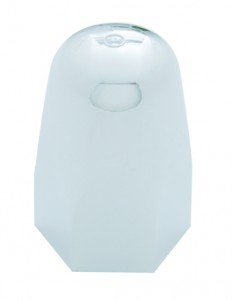 Chrome Plastic 1 1/2"X 2 3/4" Tall Nut Cover