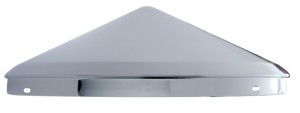 Chrome standard Front Pointed Hub Cap - 1/2" Lip