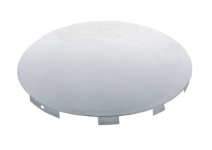 Chrome Universal Dome Front Hub Cap - 7/16" Lip
