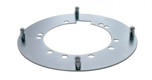 Trailer Hub Cap Mounting Bracket - Universal Notch Bracket