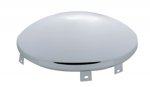 Chrome Universal Dome Front Hub Cap - 9/16" Lip