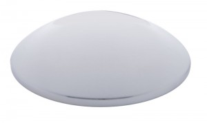 Chrome Economy 9 1/4" Trailer Hub Cap W/ 3 Clips