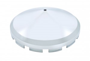 Chrome Plastic Front Pointed Axle Cover Hub Cap W/ Hole