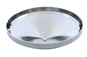 Chrome Plastic Rear Axle Cover Pointed Hub Cap W/ Spinner Hole