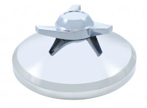 Chrome Plastic Rear Axle Cover Hub Cap W/ 3 Bar Right Spinner