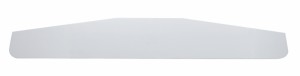 (2/Card) Chrome Economy 4" X 24" Bottom Plate W/ Studs