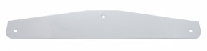 (2/Card) Chrome 4" X 24" Bottom Plate W/ Bolt Thru Studs