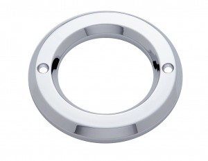 Chrome Plastic 2" Round Bezel W/O Visor