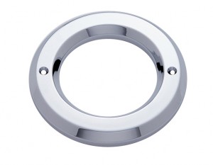 Chrome Plastic Bezel W/O Visor - 2 1/2" Round