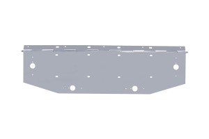 Chrome 2 License Plate Angled Holder W/ Running Light Cutout