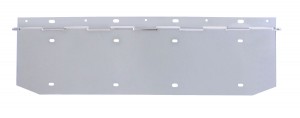 Chrome 2 License Plate Angled Holder W/ Hinge