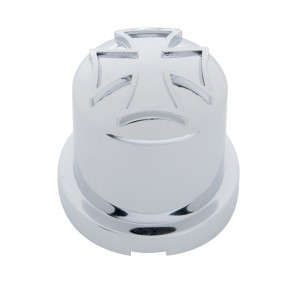 Chrome Plastic 5/8" X 1 1/4" Iron Cross Nut Cover