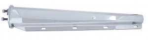 (2/Bulk) Chrome 30" Heavy Duty Spring Loaded Straight Mud Flap Hanger - 2 1/2" Bolt Pattern