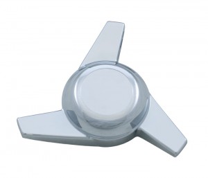 Chrome Die-Cast Spinner - 3 Bar Right Swing