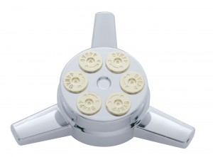Chrome Plastic Spinner - Gun Cylinder