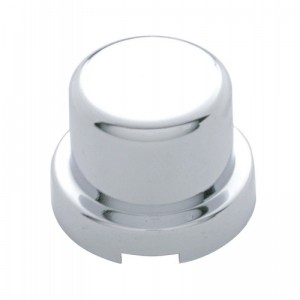 Chrome Plastic 1/2" X 5/8" Flat Top Nut Cover