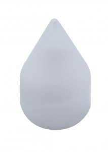 Chrome Plastic 3/4" X 1 7/8" Spike Nut Cover
