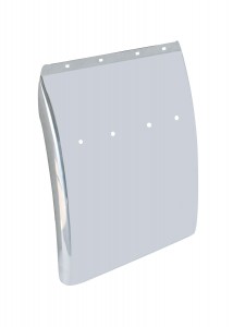 (2/Bulk) Stainless Steel Economy 24" W X 24" L Quarter Fender Blank W/ 4 Mounting Hole Cutout