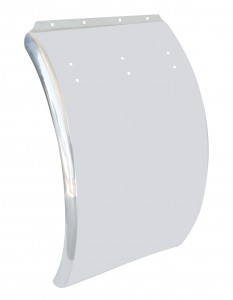 (2/Bulk) Stainless Steel Deluxe 24" W X 36" L Curved Quarter Fender Blank