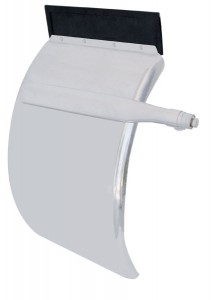 (2/Bulk) Stainless Steel Deluxe 24" W X 36" L Curved Quarter Fender - Triangle Bracket