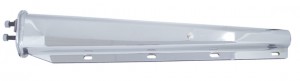 (2/Bulk) 430 Stainless Steel 30" Heavy Duty Spring Loaded Straight Mud Flap Hanger - 1 1/8" Bolt Pattern
