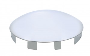 Stainless Steel Universal Dome Front Hub Cap - 1" Lip