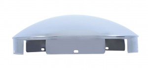 Stainless Steel 1" Lip 5 Even Notch Front Dome Hub Cap