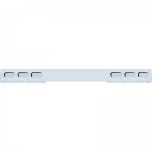 Stainless Steel 94" 1 Piece Rear Light Bar W/ 6 Straight Oval Light Cutouts