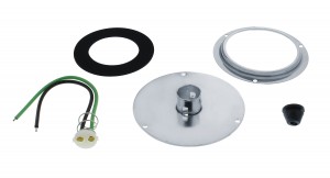 Medium Amber Watermelon Glass Light Kit W/O Lens, Bulb, & Screws