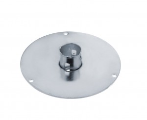 Medium Glass Light Kit Base Plate W/ Socket - 3 Ho