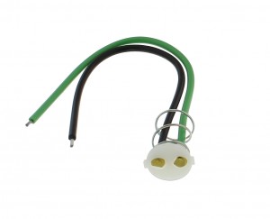 Medium Glass Light Kit 2 Filament Pigtail - 6"