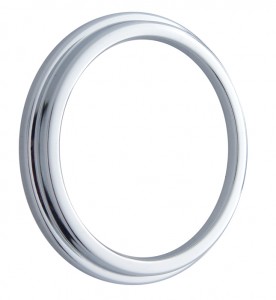 (Pack) Chrome Small Gauge Cover - Peterbilt