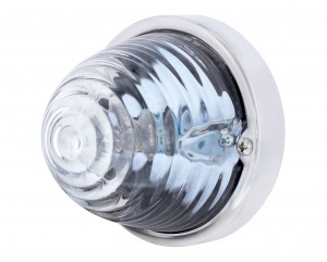Incandescent Large Glass Marker Light W/ 1157 Bulb - Clear Beehive Lens